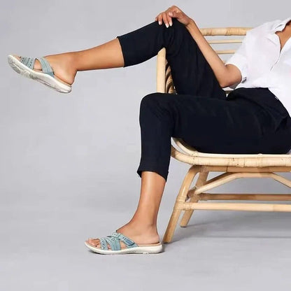 Cómodas sandalias tipo slide para mujer con plantillas suaves