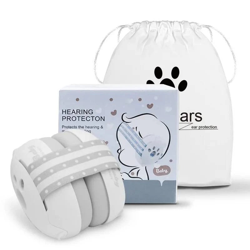 Protección auditiva para bebés, orejeras suaves con correa ajustable