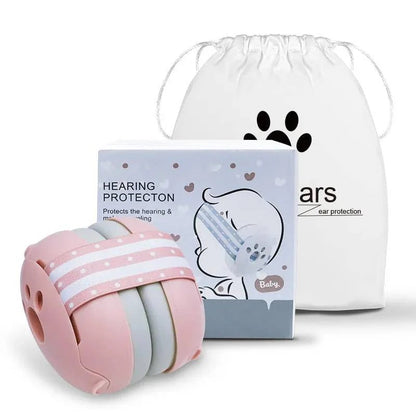 Protección auditiva para bebés, orejeras suaves con correa ajustable