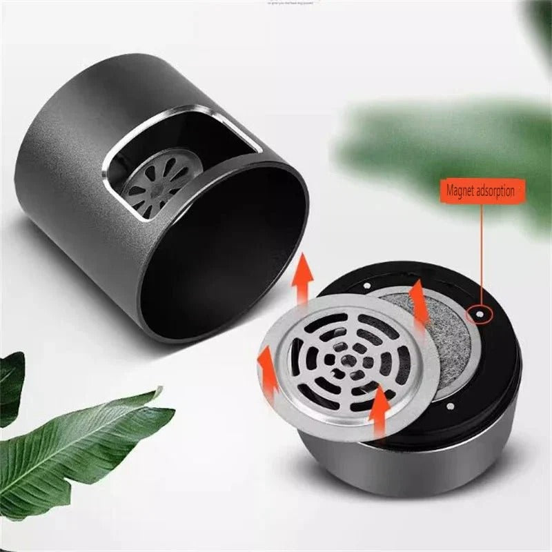 Cenicero Electrónico Compacto Sin Humo con Purificador de Aire