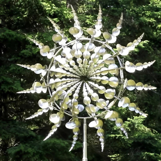 Colorful Outdoor Windmill with Ornate Yard Decor - Ortekor