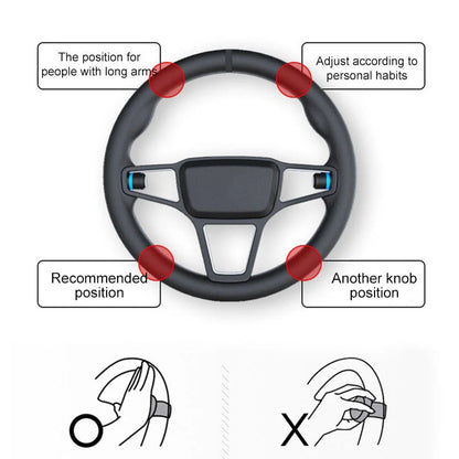 Pomo de volante giratorio 360 Easy Grip con rodamiento