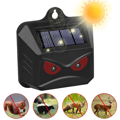 Dispositivo Solar Ultrasónico Repelente de Plagas para Exteriores, Paquete de 2