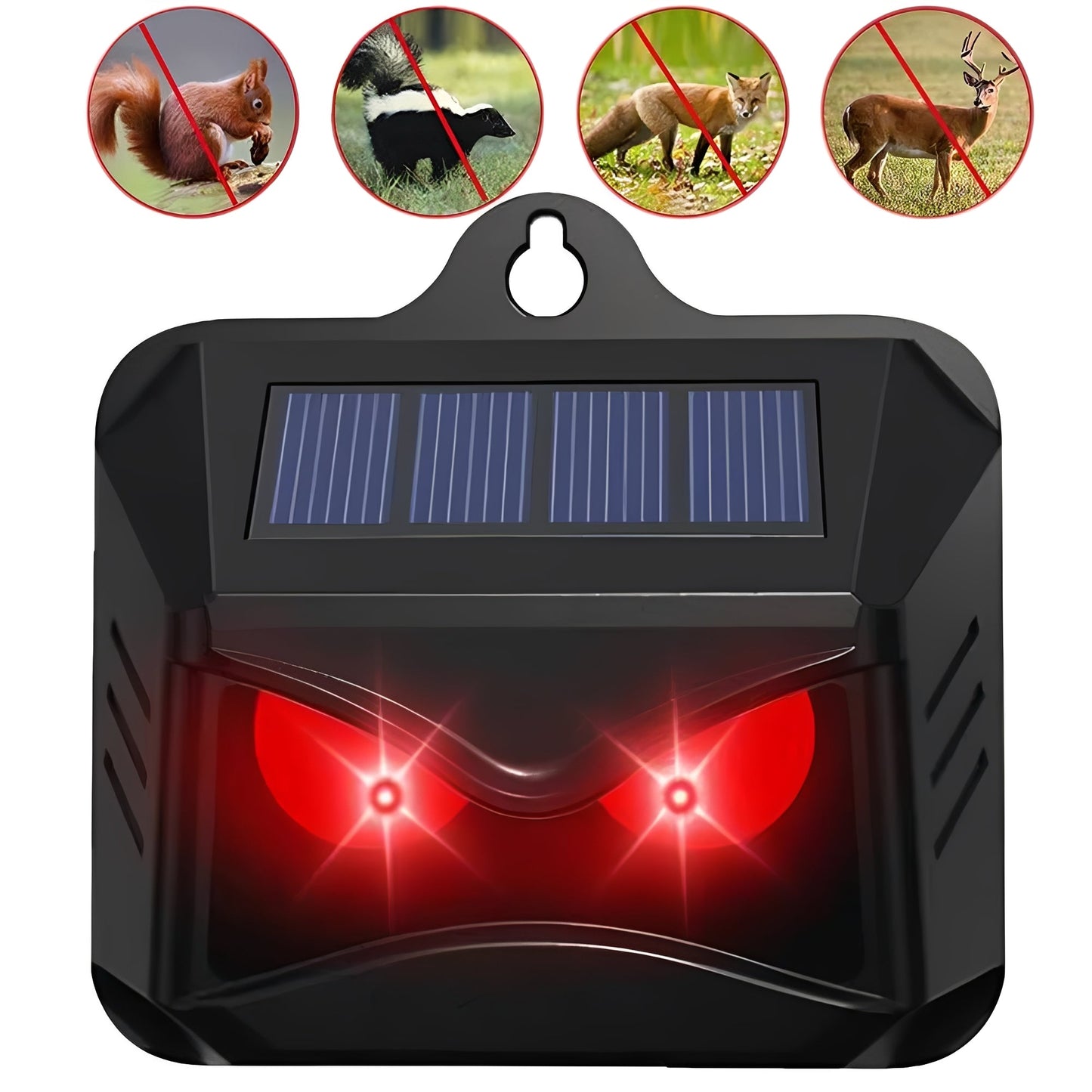 Dispositivo Solar Ultrasónico Repelente de Plagas para Exteriores, Paquete de 2