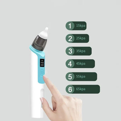Dispositivo portátil de succión nasal para bebés con puntas suaves