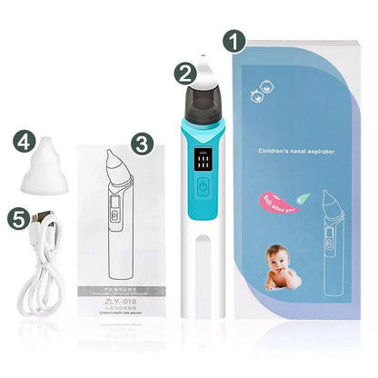 Dispositivo portátil de succión nasal para bebés con puntas suaves