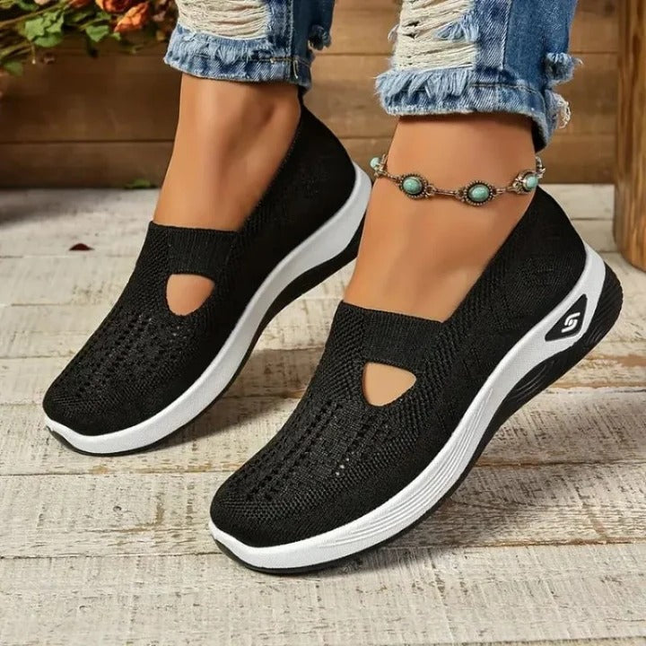 Zapatillas de running ligeras y ventiladas para mujer con plantillas cómodas