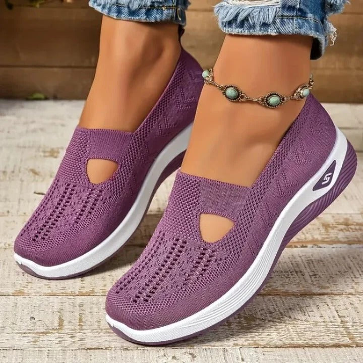 Zapatillas de running ligeras y ventiladas para mujer con plantillas cómodas