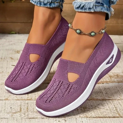 Zapatillas de running ligeras y ventiladas para mujer con plantillas cómodas