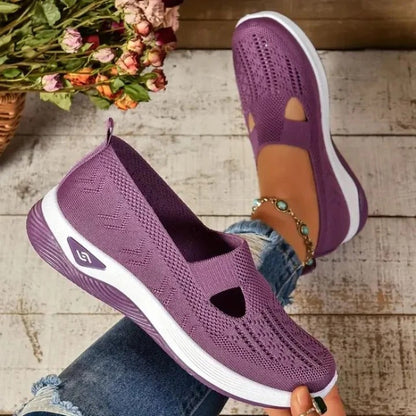 Zapatillas de running ligeras y ventiladas para mujer con plantillas cómodas