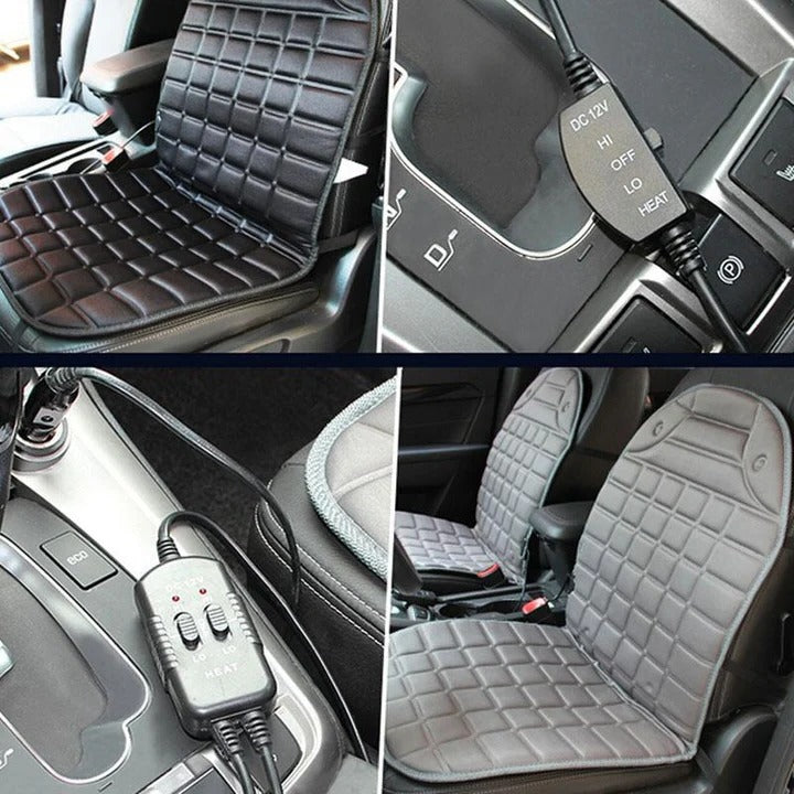 Cojín calefactable para asiento de coche con control termostático