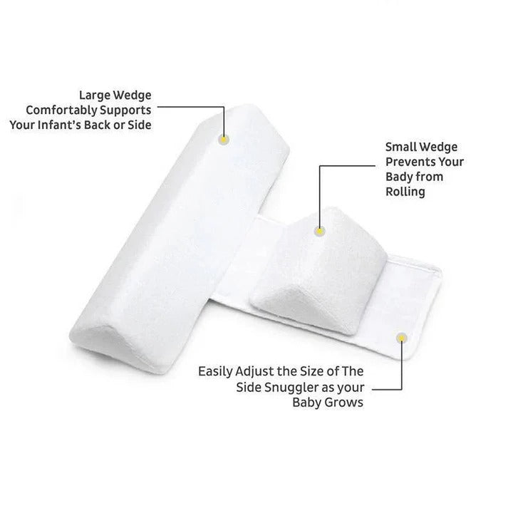 Posicionador para dormir de bebé con almohada de soporte suave