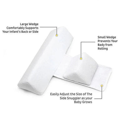 Posicionador para dormir de bebé con almohada de soporte suave