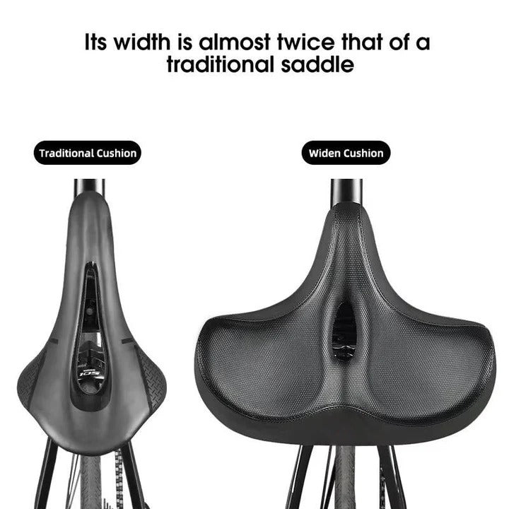 Asiento de bicicleta acolchado cómodo con respaldo