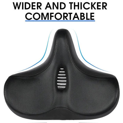 Asiento de bicicleta acolchado cómodo con respaldo