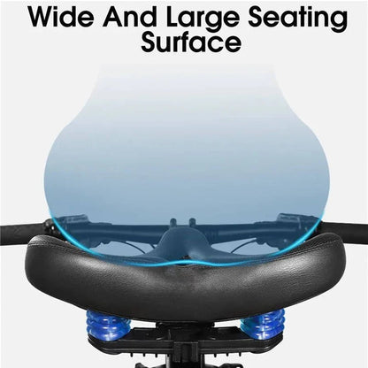 Asiento de bicicleta acolchado cómodo con respaldo