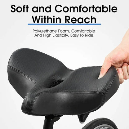 Asiento de bicicleta acolchado cómodo con respaldo