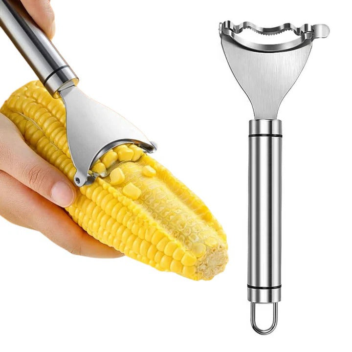 Pelador de maíz fácil con cuchilla de acero inoxidable