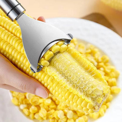 Pelador de maíz fácil con cuchilla de acero inoxidable