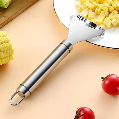 Pelador de maíz fácil con cuchilla de acero inoxidable