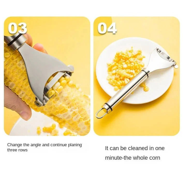 Pelador de maíz fácil con cuchilla de acero inoxidable