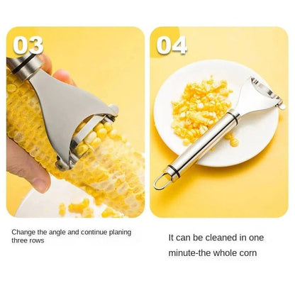 Pelador de maíz fácil con cuchilla de acero inoxidable