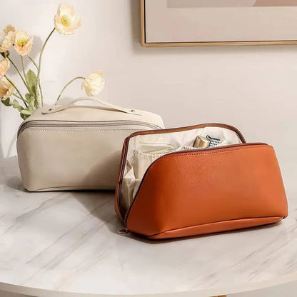 Bolsa de almacenamiento de cosméticos grande con muchos bolsillos