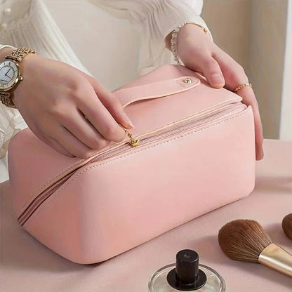 Bolsa de almacenamiento de cosméticos grande con muchos bolsillos