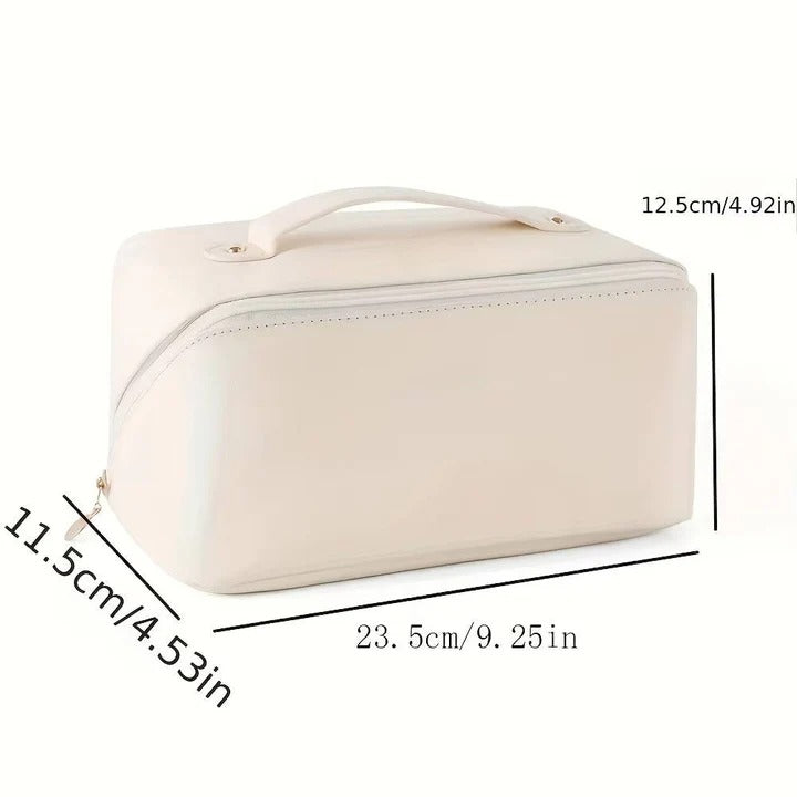 Bolsa de almacenamiento de cosméticos grande con muchos bolsillos