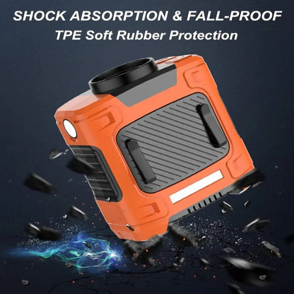 Ventilador de clip recargable compacto con 3 velocidades y LED