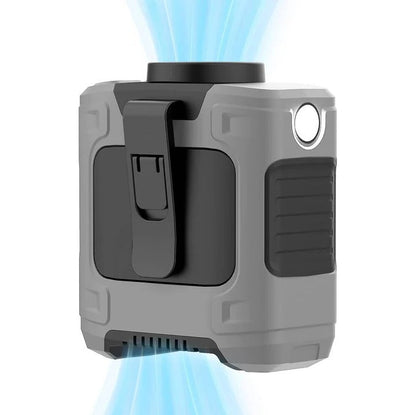 Ventilador de clip recargable compacto con 3 velocidades y LED