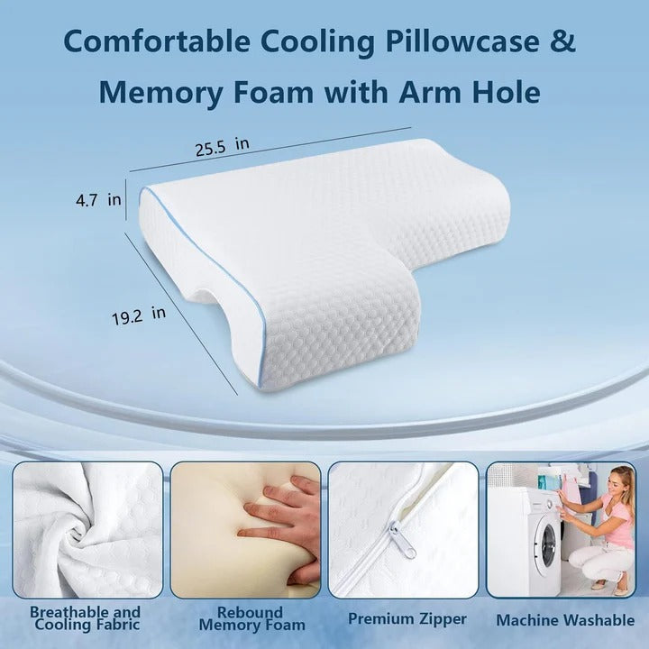 Almohada Snuggle Buddy con reposabrazos y soporte para la espalda