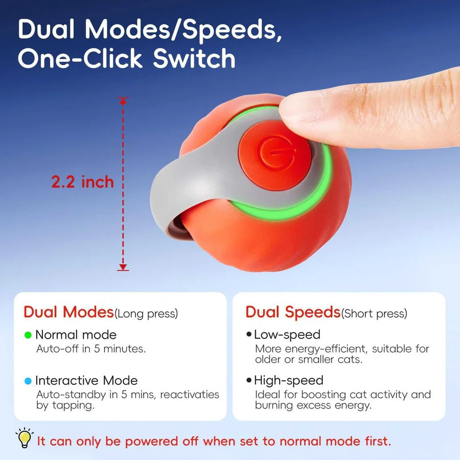 Juguete intercativo automático para gatos con pluma, 2 unidades
