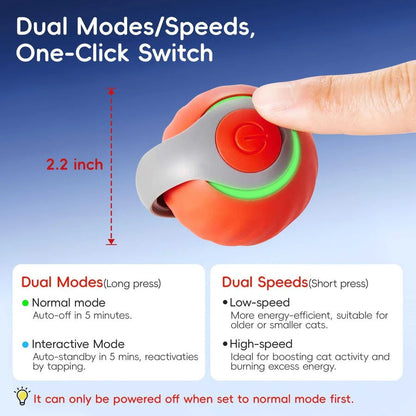 Juguete intercativo automático para gatos con pluma, 2 unidades