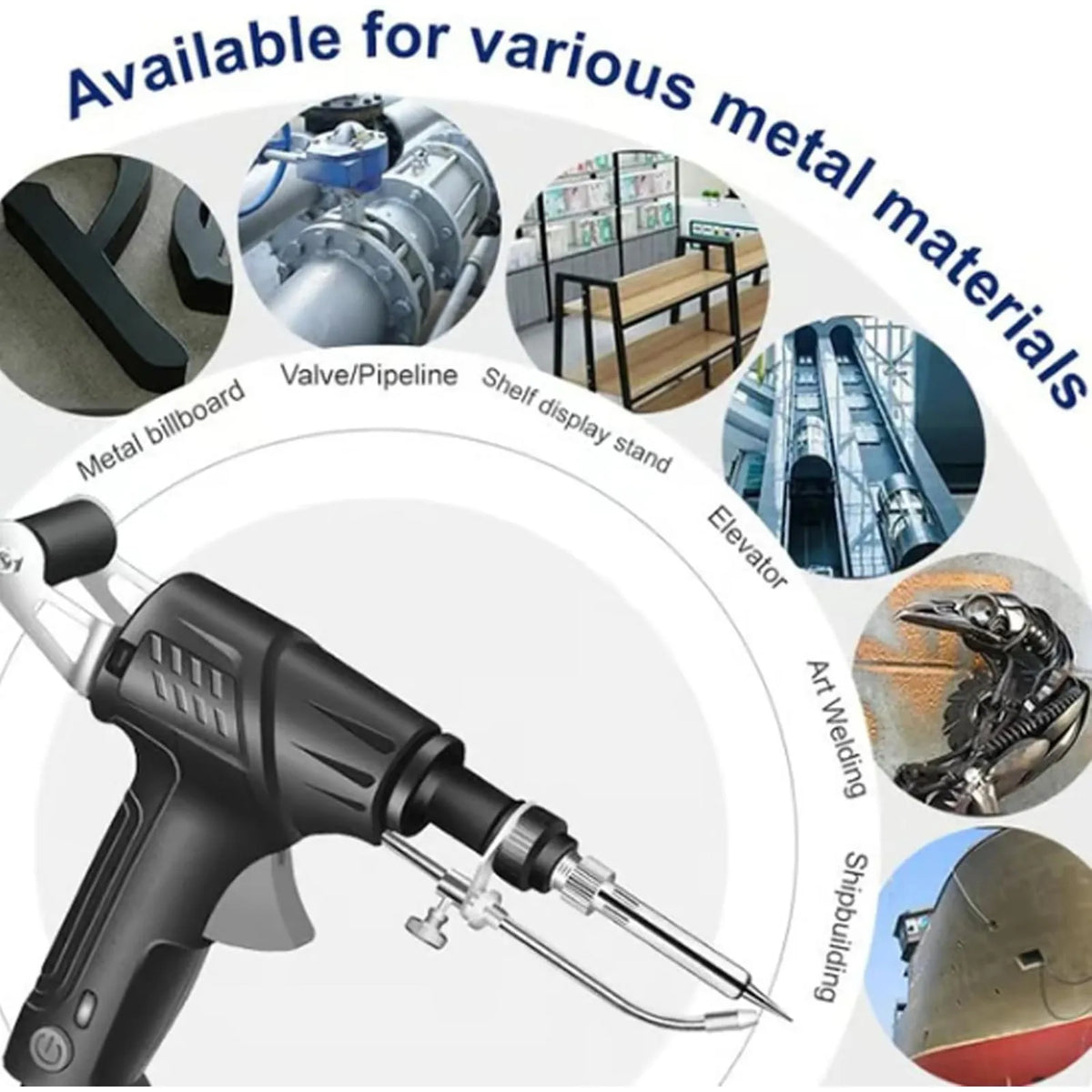 60W Electric Soldering Iron Kit for Electronics & Circuit Board Repair – Includes Stand, Tweezers & Solder Wire | Workshop Metal Joining Too