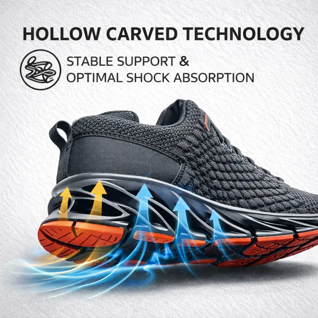 Zapatillas de running cómodas para hombre con soporte para el arco plantar