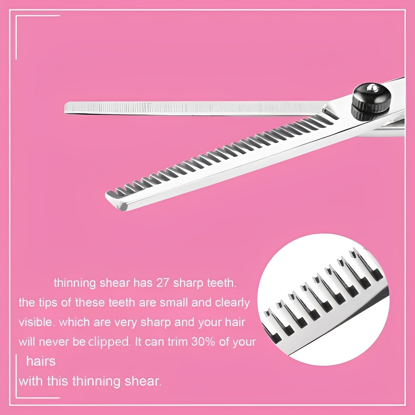 Kit de corte de cabello prémium con tijeras de entresacado y accesorios