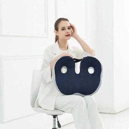 Cómodo cojín de silla de espuma viscoelástica para soporte lumbar