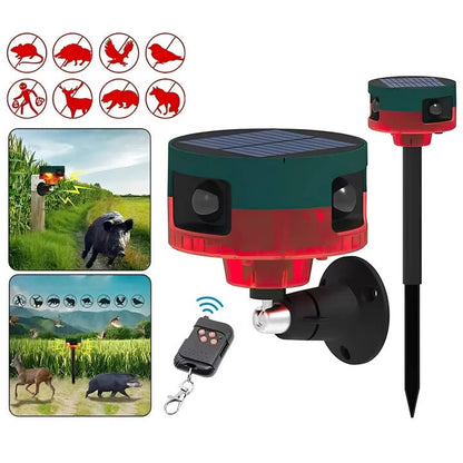 Ahuyentador de animales para exteriores activado por movimiento con amplia cobertura