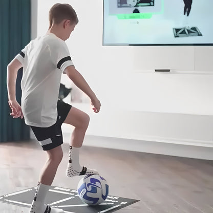 Tapete de práctica de fútbol profesional con videos de entrenamiento en línea