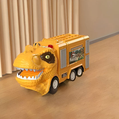 Divertido juguete de vehículo de dinosaurio 2 en 1 para niños