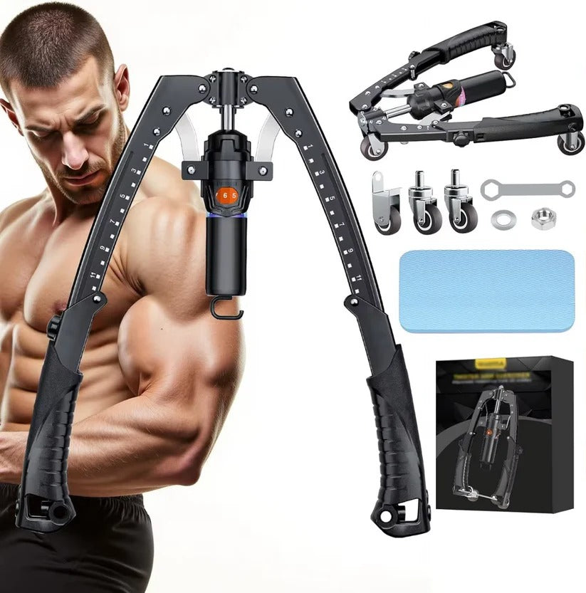 Ejercitador de brazos compacto para gimnasio en casa con resistencia ajustable