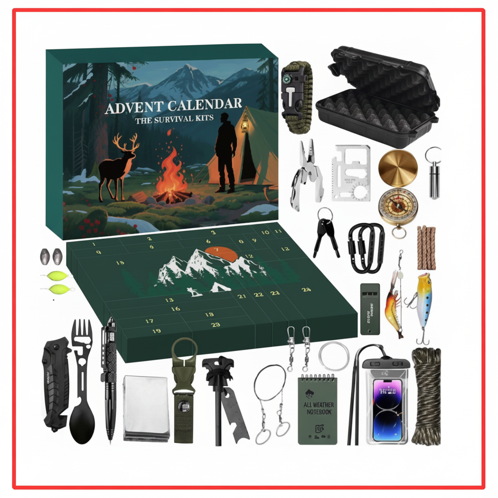 GEARQUEST – Calendario de Adviento de herramientas para actividades al aire libre para una diversión festiva aventurera