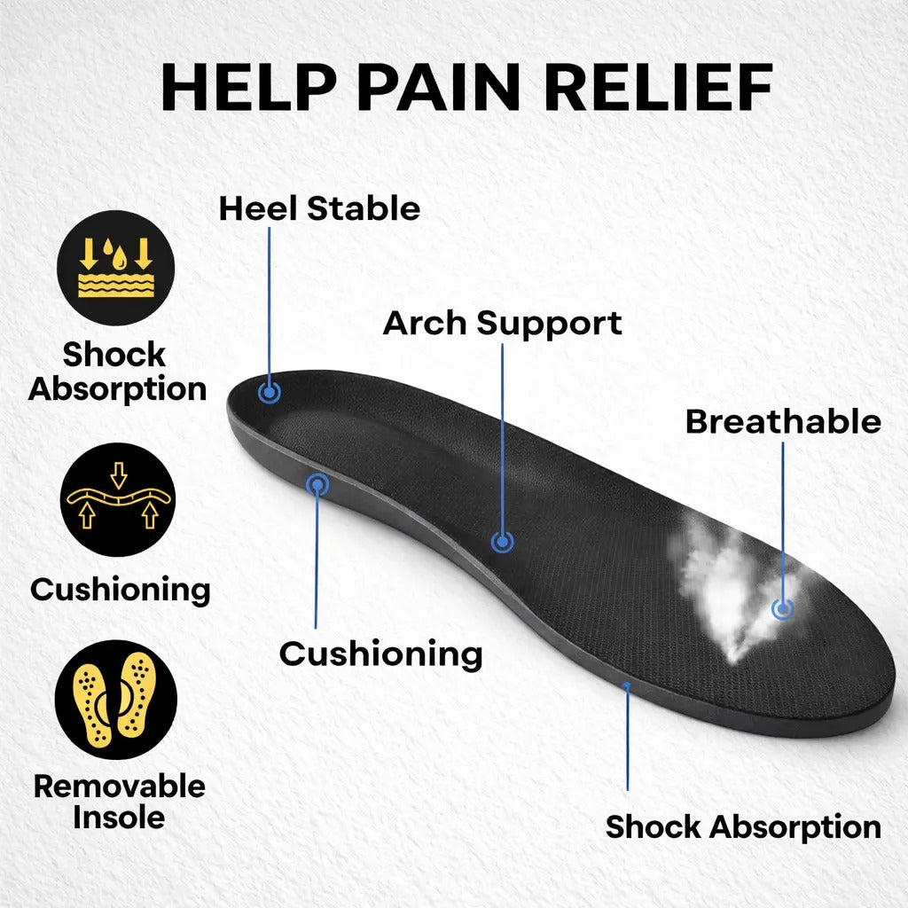 Zapatillas de running cómodas para hombre con soporte para el arco plantar