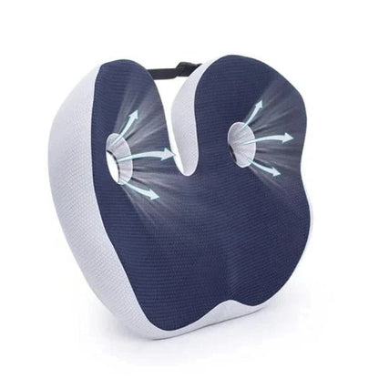 Cómodo cojín de silla de espuma viscoelástica para soporte lumbar