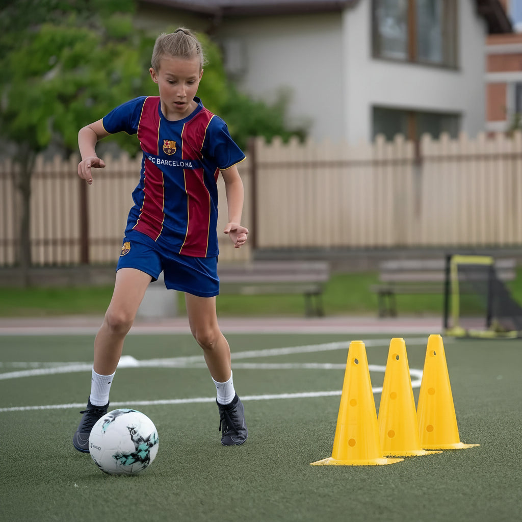 Tapete de práctica de fútbol profesional con videos de entrenamiento en línea