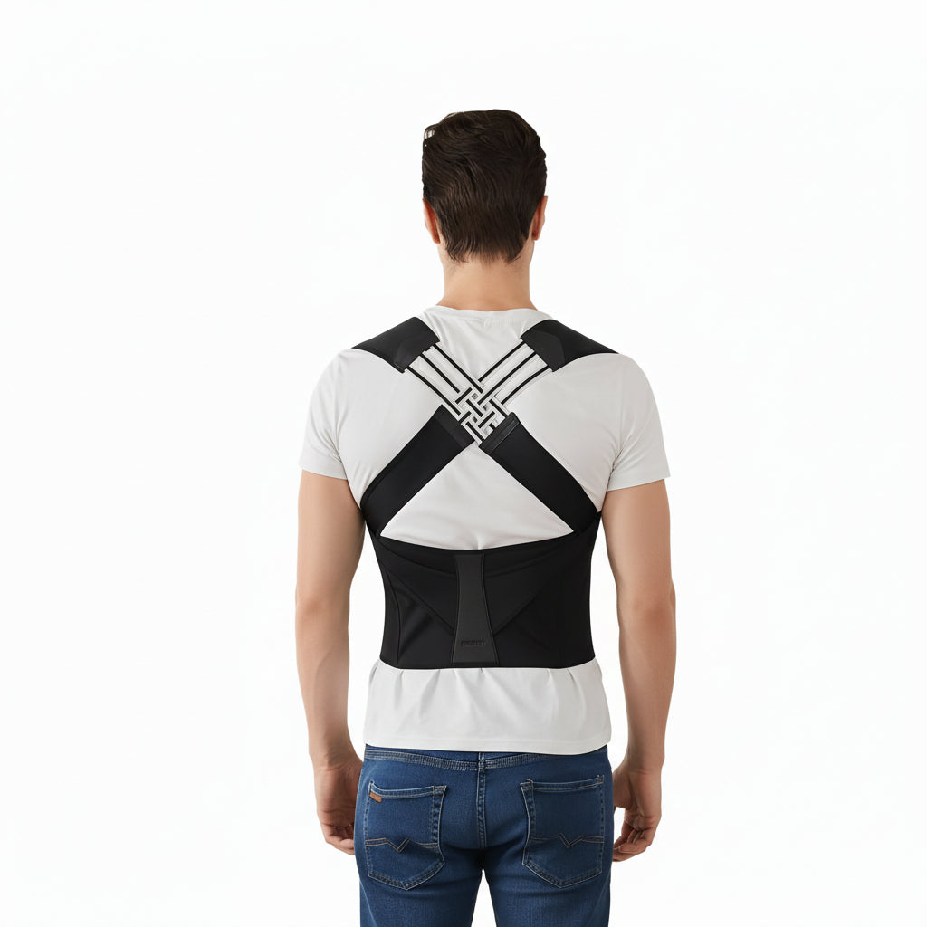 Comfortable Back Support with Flexible Shoulder Straps - Ortekor