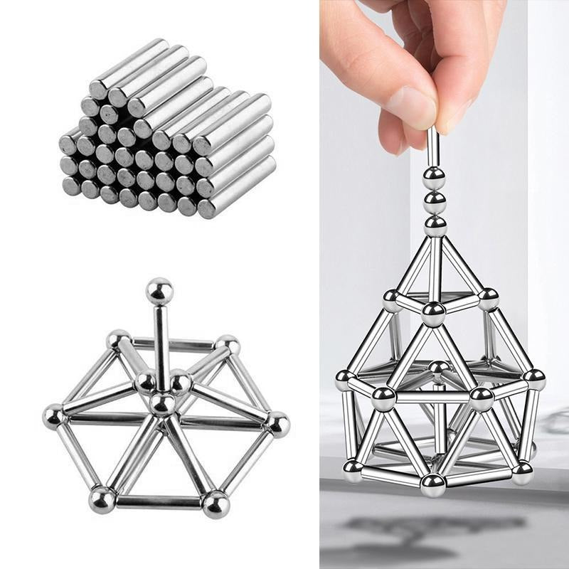 Divertido juego de construcción magnético y kit de varillas de fácil montaje