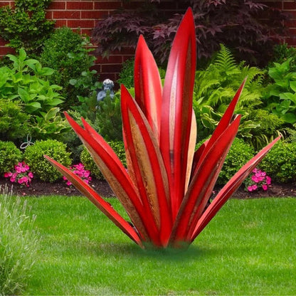 Decoración de jardín rústica de metal para suculentas para el hogar