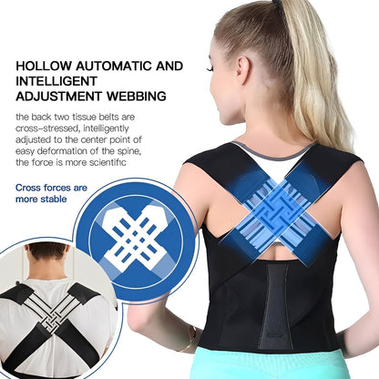 Soporte lumbar cómodo con correas de hombro flexibles